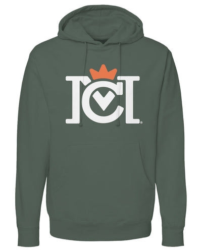 Crown Moto Factory Team Hoodie, front, chest, crown moto logo, factory rider, printed sleeves, large logo, visible, hooded sweatshirt, motorcycles, motorcycle lifestyle