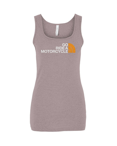 'Go ride a motorcycle' NF Parody Women's Micro Rib Tank in pink