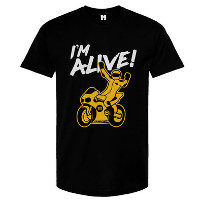 I'm ALIVE! Unisex Motorcycle T-shirt