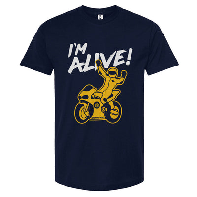 I'm ALIVE! Unisex Motorcycle T-shirt