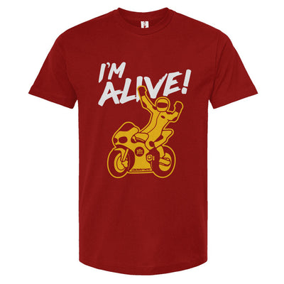 I'm ALIVE! Unisex Motorcycle T-shirt