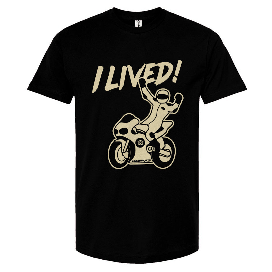 I LIVED! Unisex Motorcycle T-shirt
