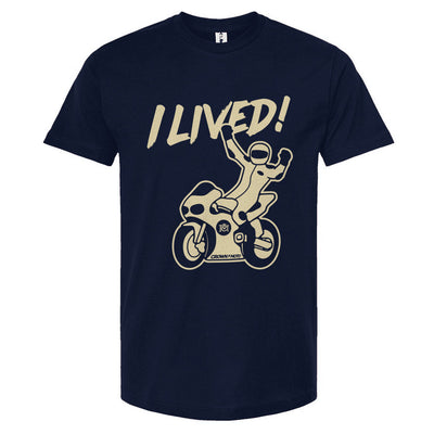 I LIVED! Unisex Motorcycle T-shirt