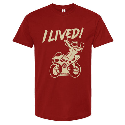 I LIVED! Unisex Motorcycle T-shirt