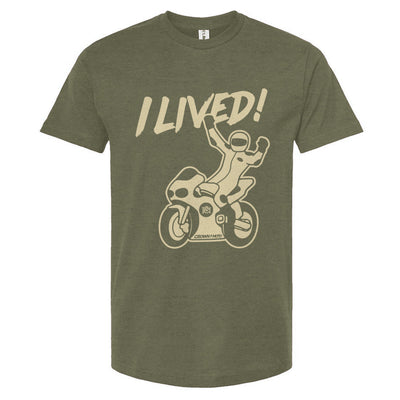 I LIVED! Unisex Motorcycle T-shirt
