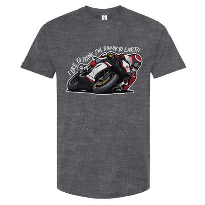 down to earth motorcycle t-shirt