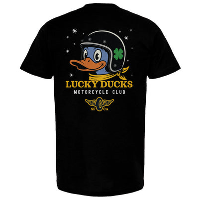 Lucky Ducks Motorcycle Club SF  Unisex T-Shirt