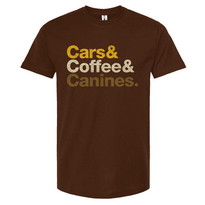 Cars & Coffee & Canines Unisex T Shirt