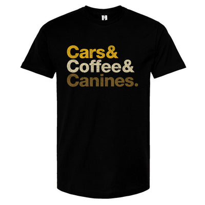 Cars & Coffee & Canines Unisex T Shirt