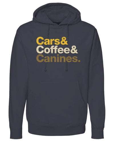 Cars & Coffee & Canines Pullover Hoodie