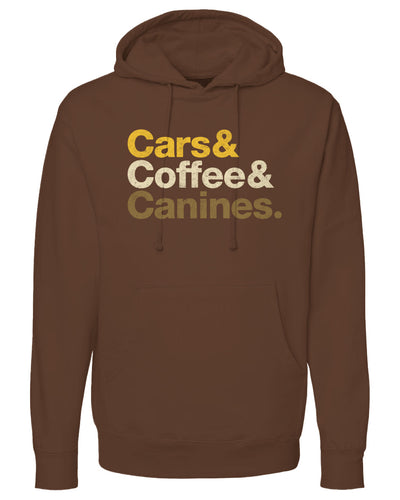 Cars & Coffee & Canines Pullover Hoodie