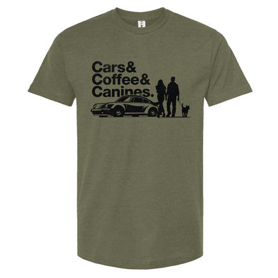Cars & Coffee & Canines P-Car Unisex T Shirt