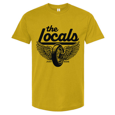 The Locals Winged Wheel Unisex Motorcycle Club T-Shirt
