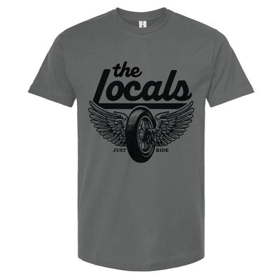 The Locals Winged Wheel Unisex Motorcycle Club T-Shirt