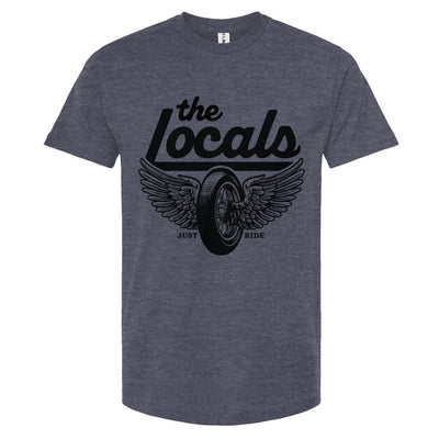 The Locals Winged Wheel Unisex Motorcycle Club T-Shirt