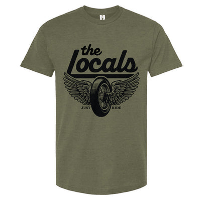 The Locals Winged Wheel Unisex Motorcycle Club T-Shirt