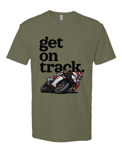 Get on Track Unisex T-Shirt (black)