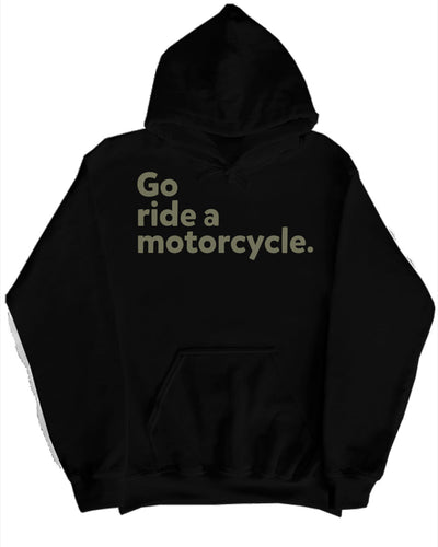 Go ride a motorcycle Camo Lined Hoodie