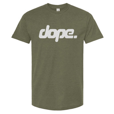 dope. army green t-shirt 