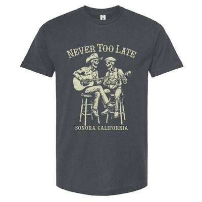 Never too late band t-shirt