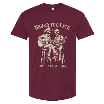 Never too late band t-shirt