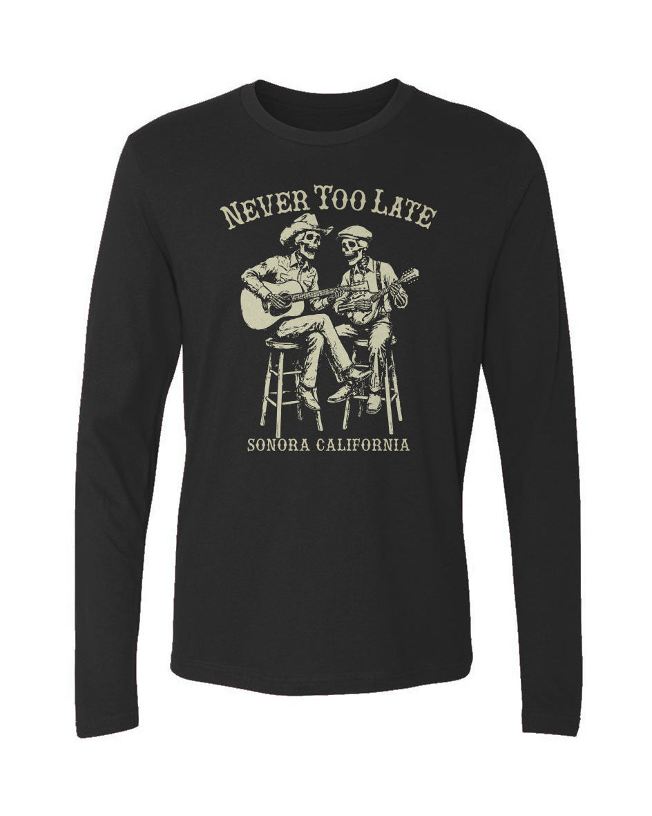 Never Too Late Men's Long Sleeve Crew