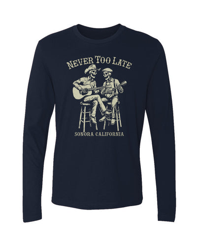 Never Too Late Men's Long Sleeve Crew