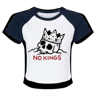 NO KINGS Women's Raglan Tee
