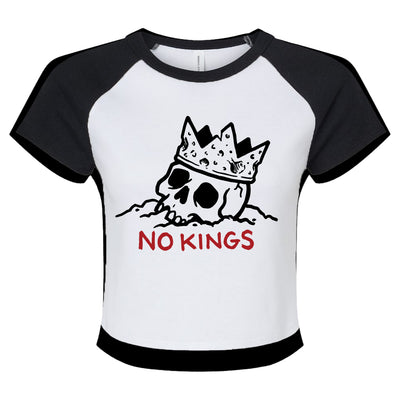 NO KINGS Women's Raglan Tee