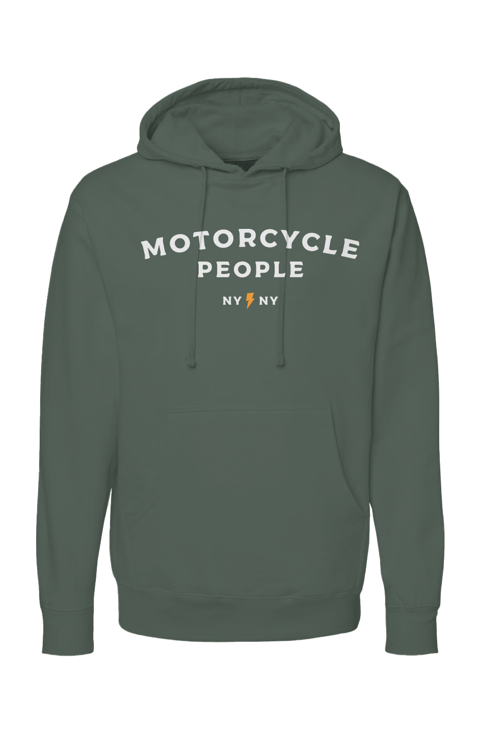 Motorcycle People NY Checkered Sleeve Hoodie