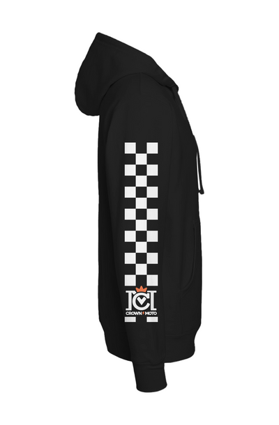 Motorcycle People LA Checkered Sleeve Hoodie