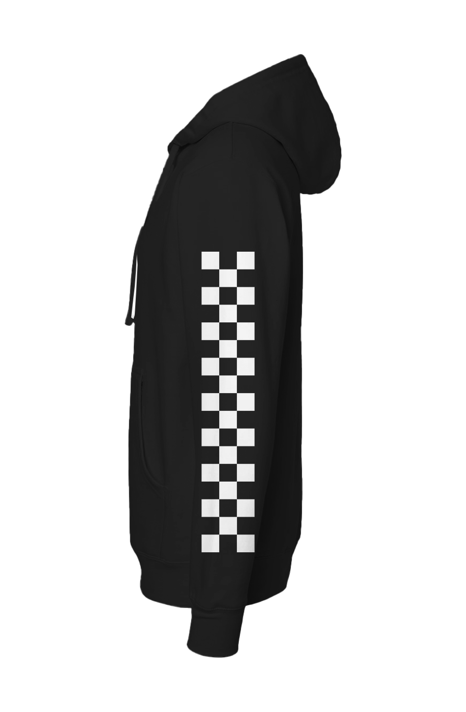 Motorcycle People LA Checkered Sleeve Hoodie