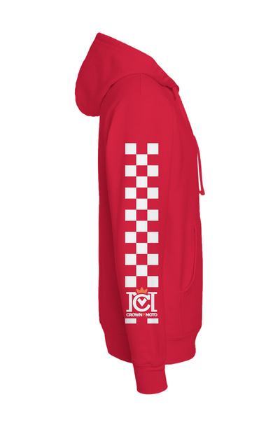 Motorcycle People LA Checkered Sleeve Hoodie