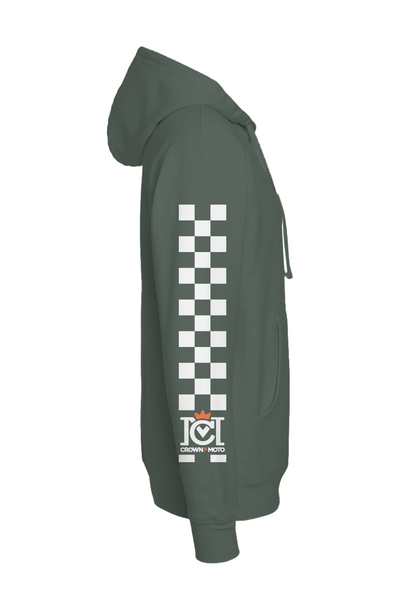 Motorcycle People LA Checkered Sleeve Hoodie