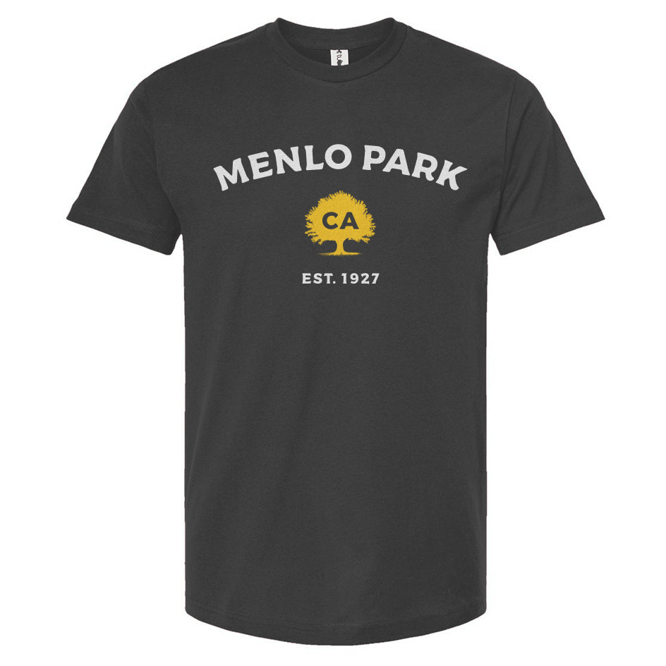 Dark Gray Menlo Park CA 1927 t-shirt
