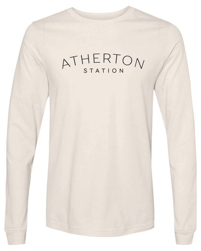 Atherton Station Long Sleeve T-Shirt (black ink)