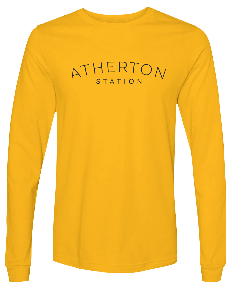 Atherton Station Long Sleeve T-Shirt (black ink)