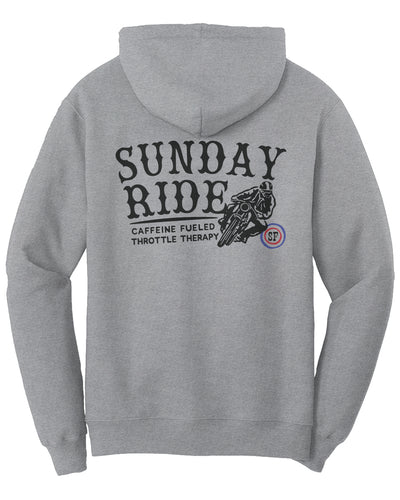 Gray Sunday Ride SF Fleece Hoodie