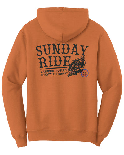 Orange Sunday Ride SF Fleece Hoodie