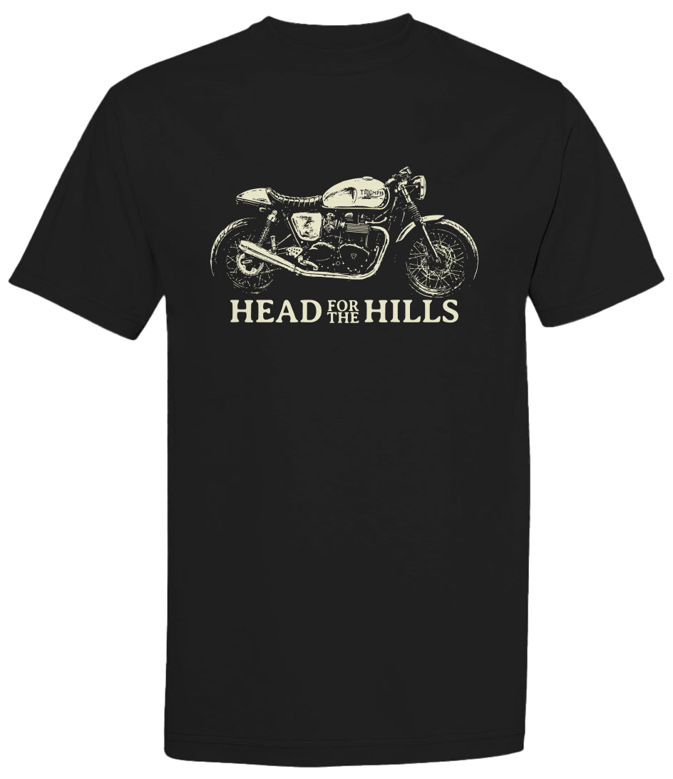 Head for the Hills Triumph Motorcycle Streetwear T-Shirt