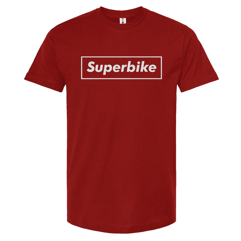 Cardinal red Superbike Supreme parody t-shirt