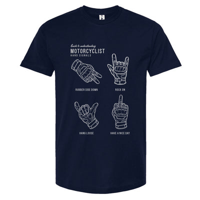 Motorcyclist Hand Signals T-Shirt