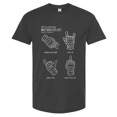 Motorcyclist Hand Signals T-Shirt