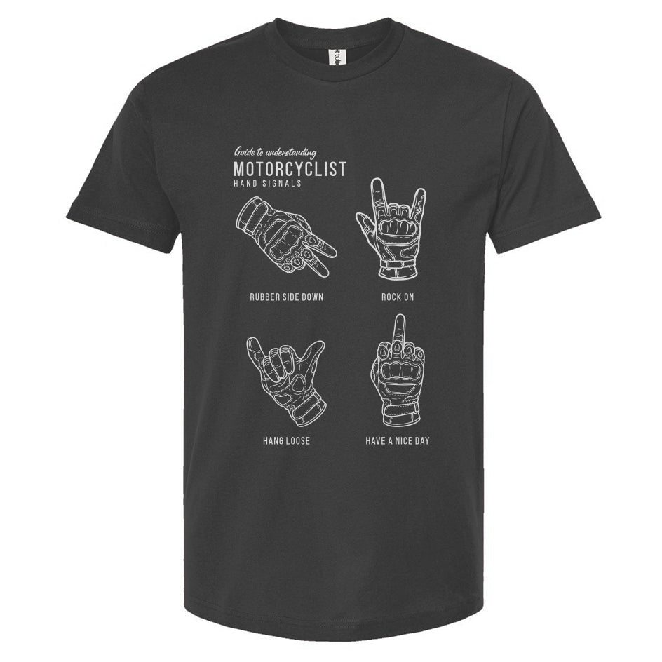 Motorcyclist Hand Signals T-Shirt