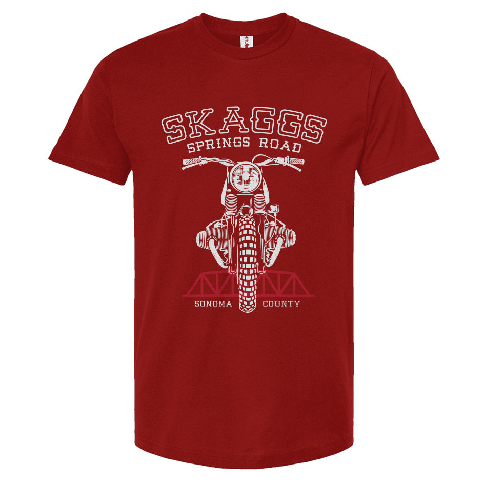 Skaggs Springs Bridge Motorcycle T-Shirt