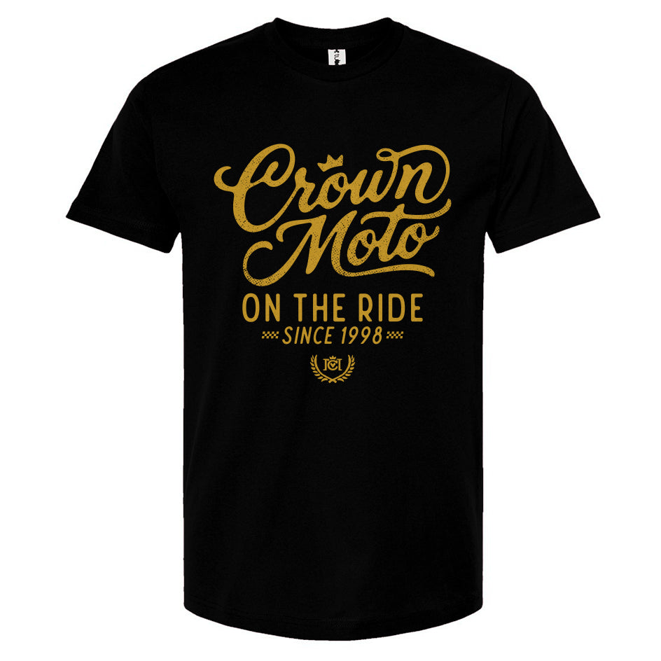 Crown Moto 'On The Ride Since 98' Vintage T Shirt