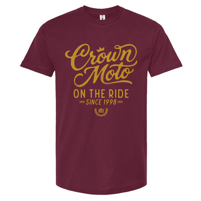 Crown Moto 'On The Ride Since 98' Vintage T Shirt
