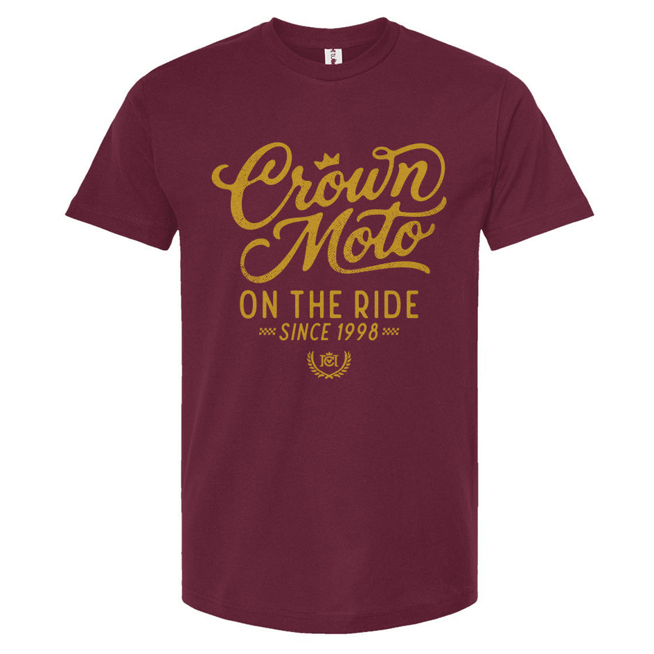 Crown Moto 'On The Ride Since 98' Vintage T Shirt