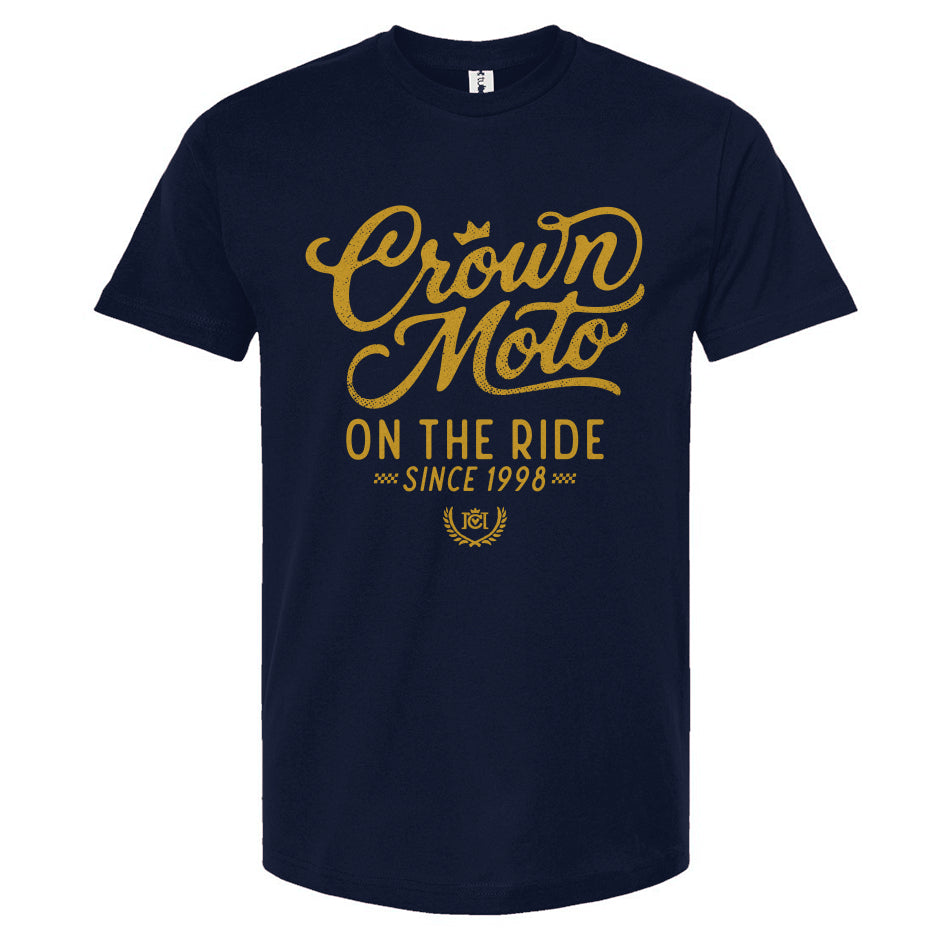 Crown Moto 'On The Ride Since 98' Vintage T Shirt