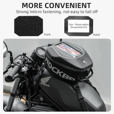 ROCKBROS 7L Waterproof Motorcycle Tank Bag Touchscreen Phone Pouch